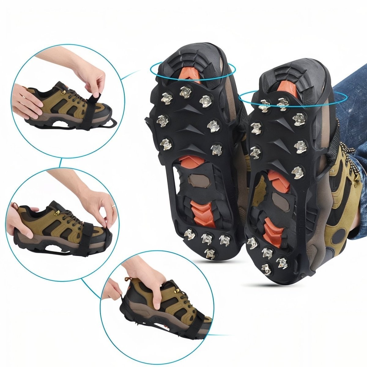 Lightweight 11-Spike Hiking Crampons for Snow and Ice