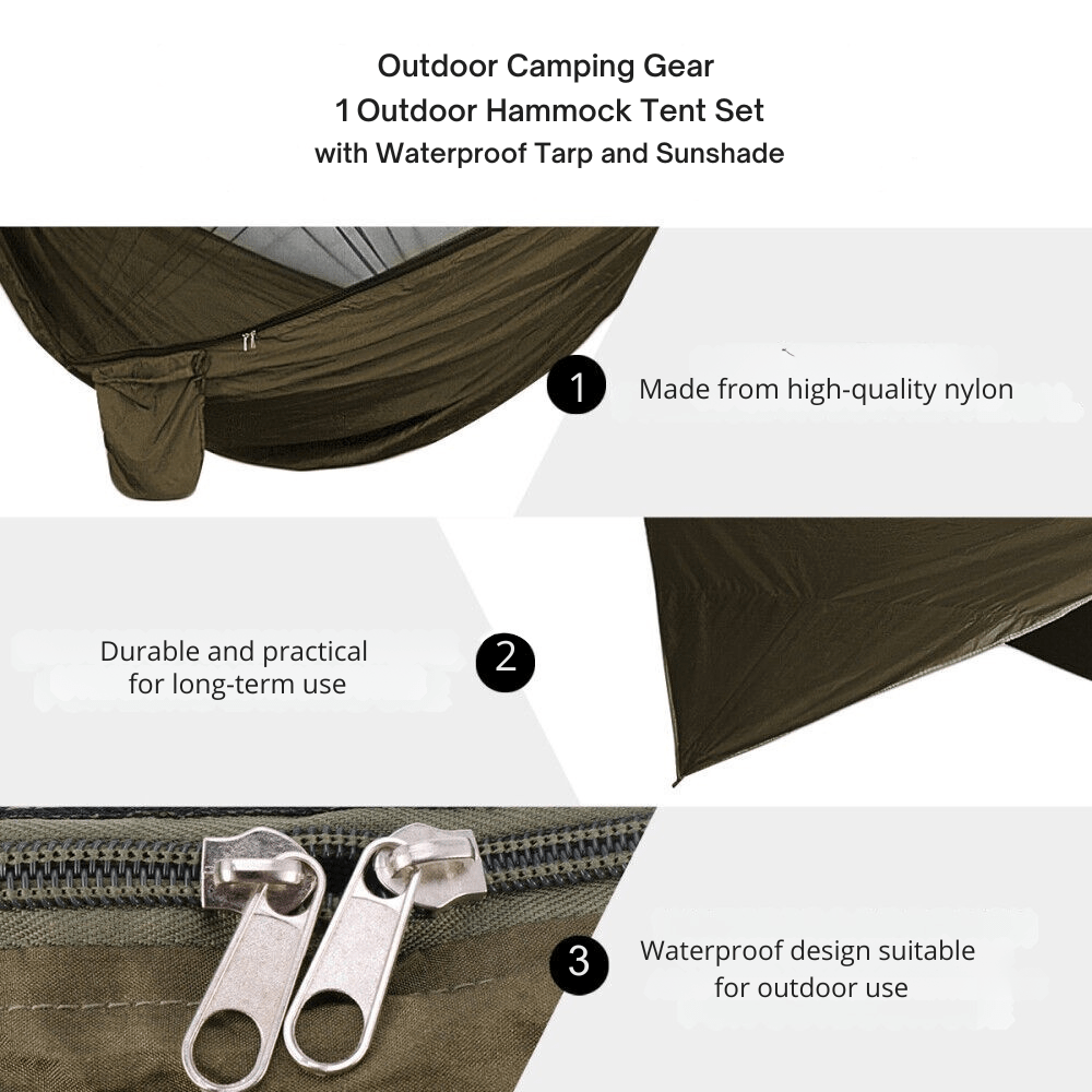 Lightweight Camping Hammock with Accessories