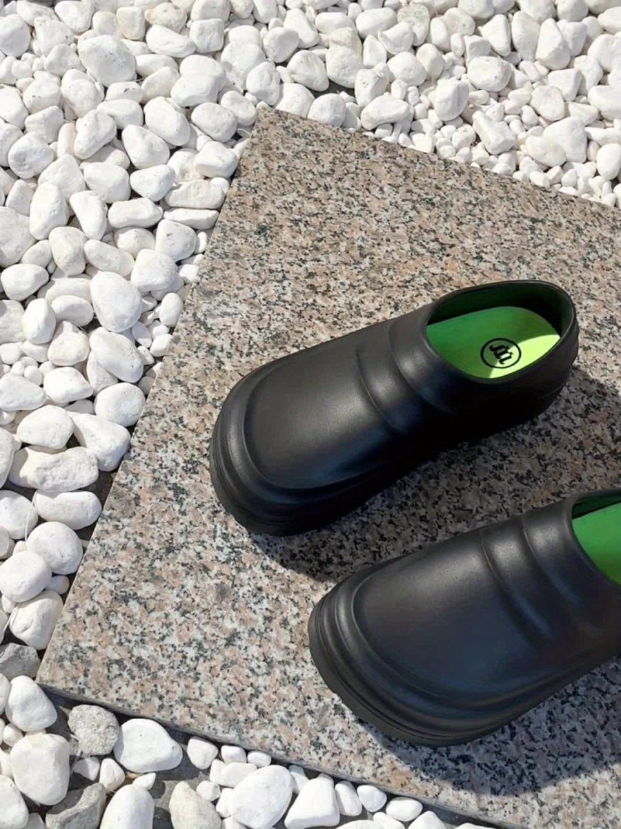 Water-Resistant Slip-On Clogs with Cushioned Sole