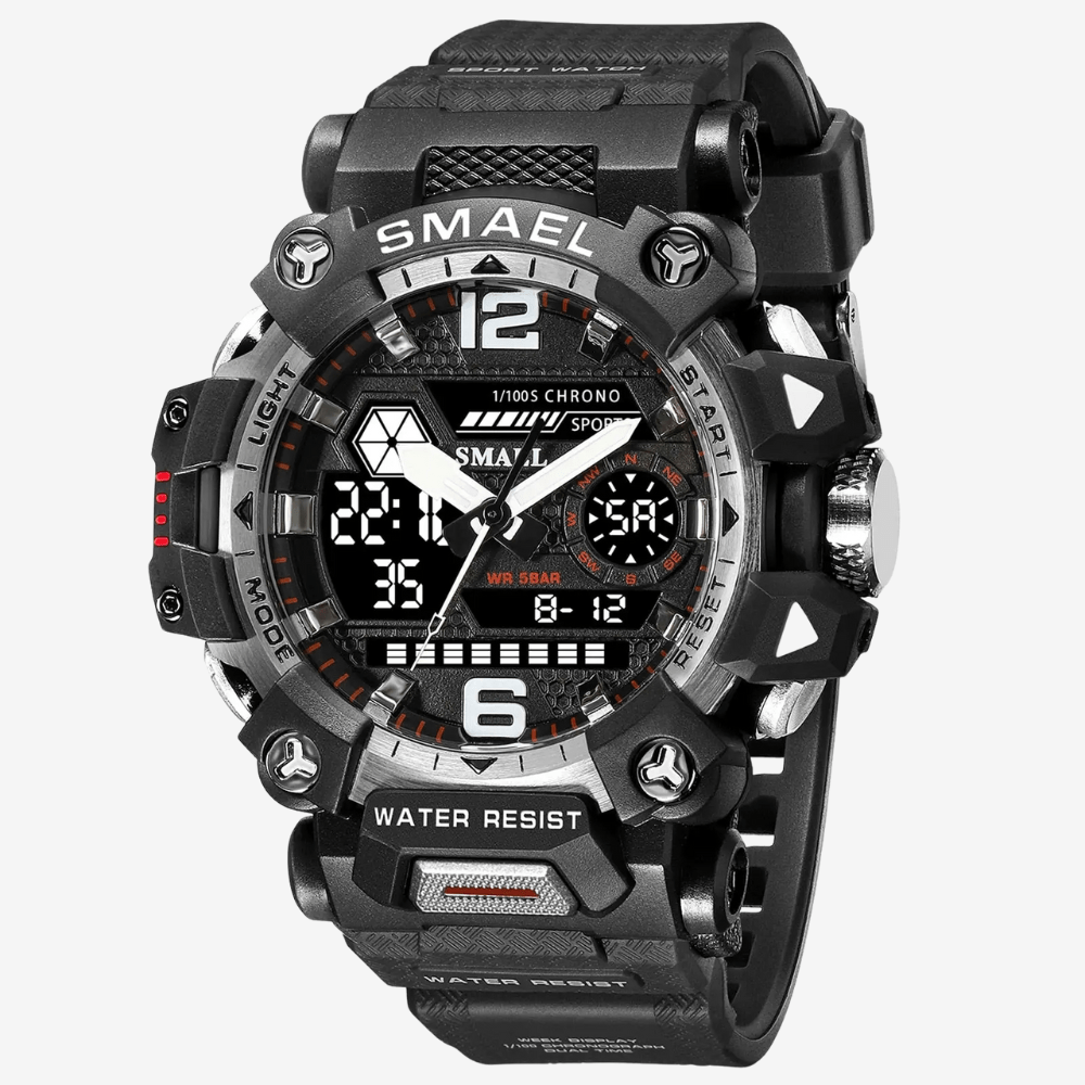 Shock-Resistant Waterproof Outdoor Watch