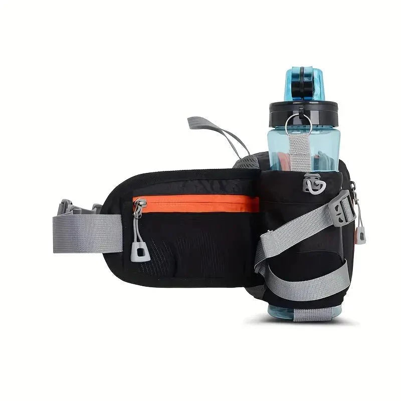 Lightweight Water-Resistant Hiking Waist Pack with Bottle Holder
