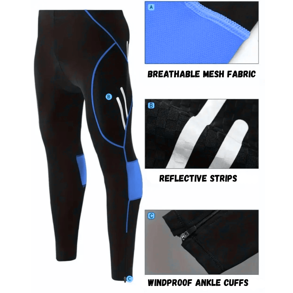 Breathable Cycling Tights – Gel-Padded & Wind-Resistant