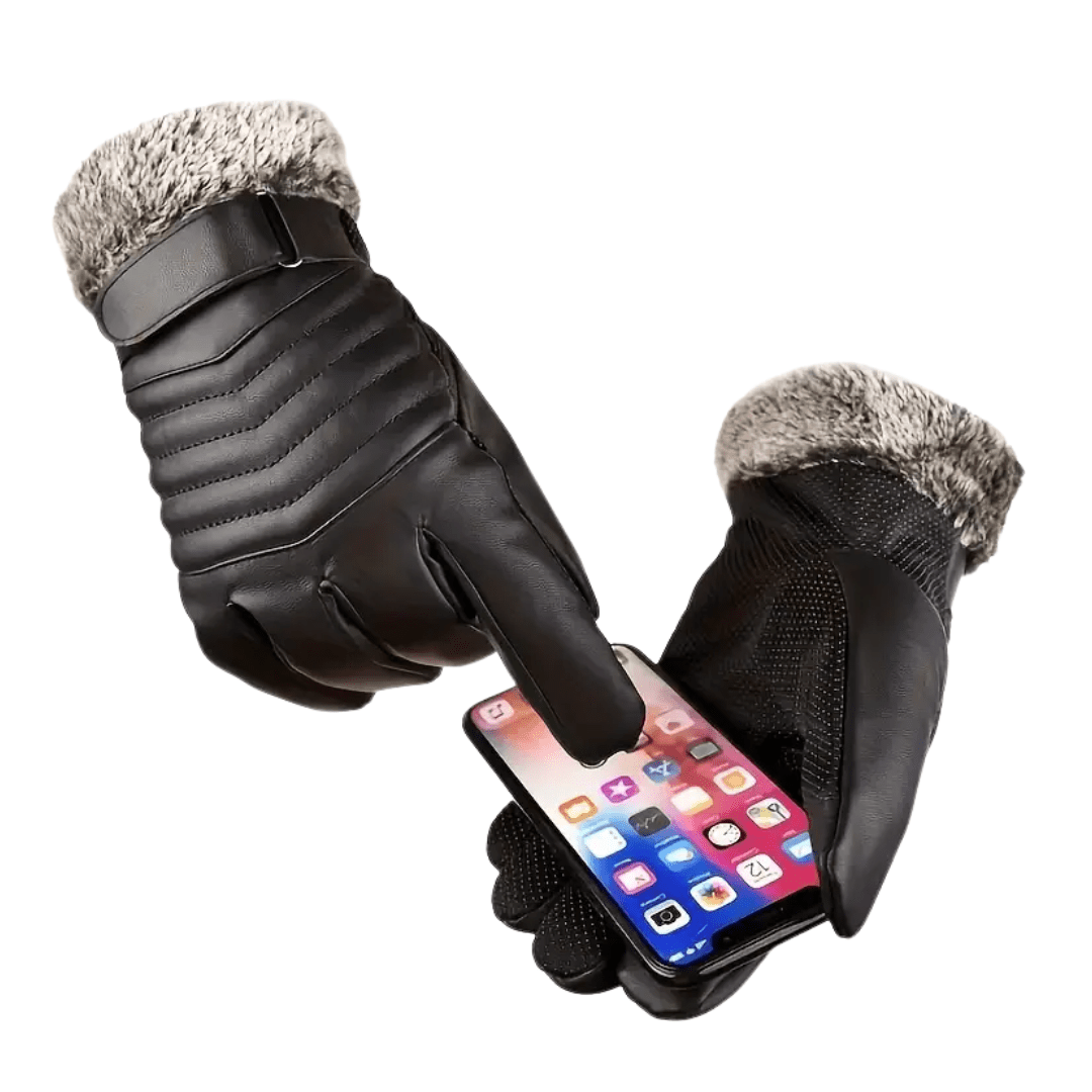 Men’s Fleece Gloves Warm Windproof Touchscreen
