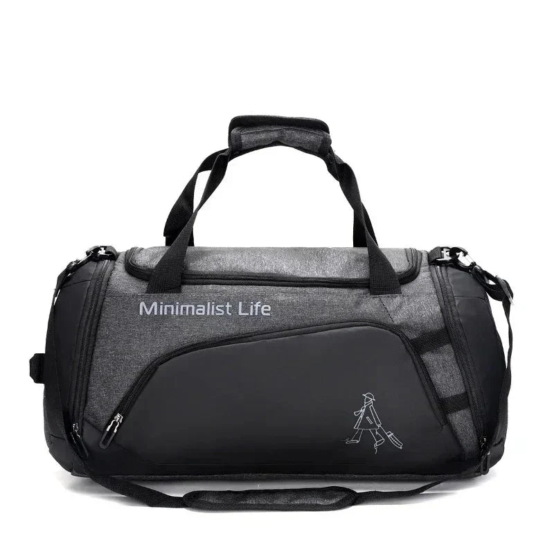 Water-Resistant Training Duffel Bag with Multiple Compartments