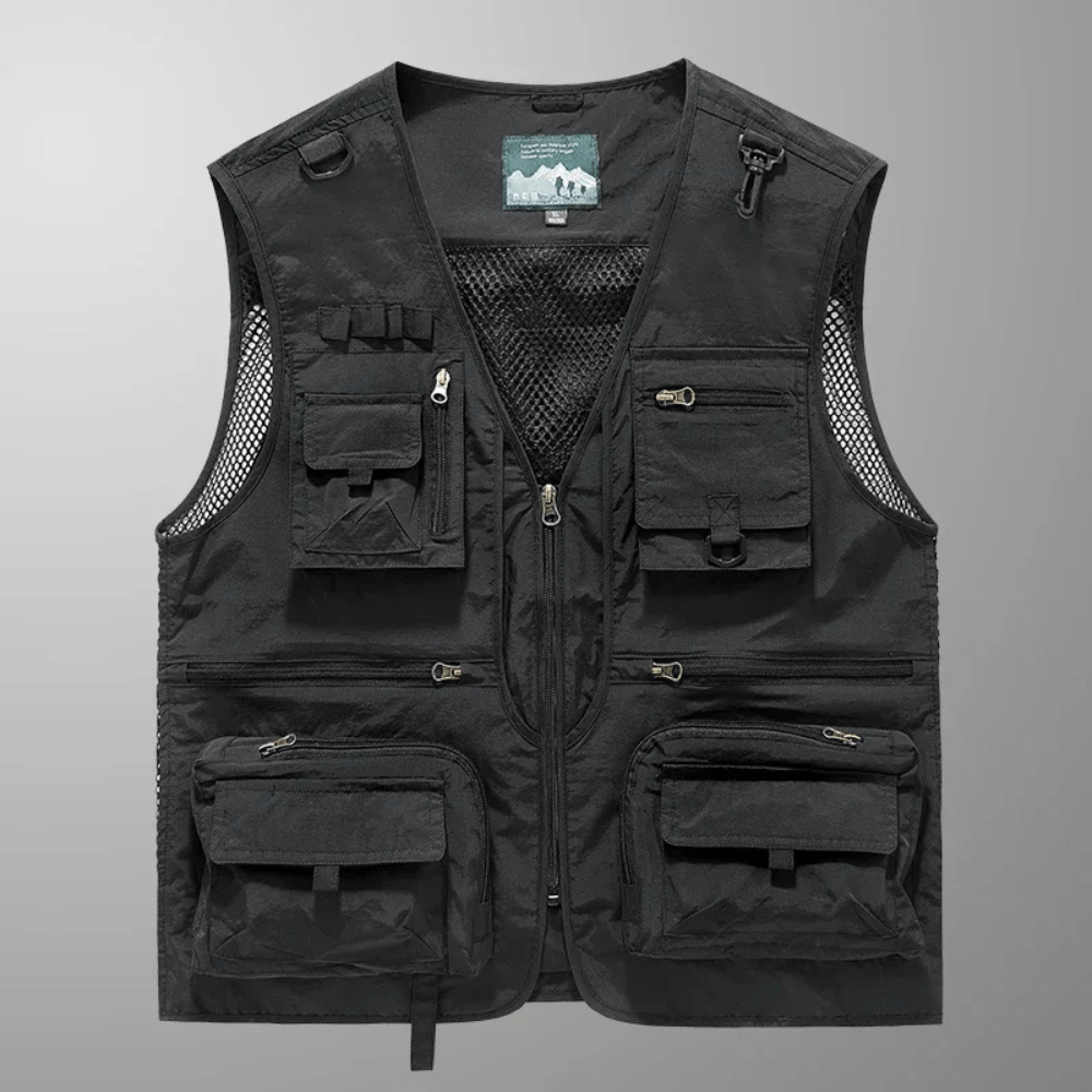Lightweight Multi-Pocket Mesh Utility Vest