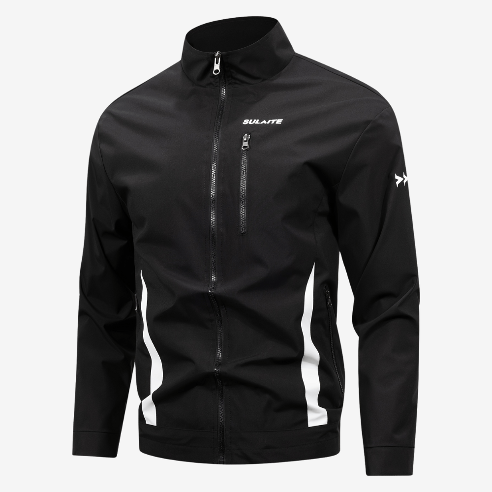 Lightweight Zip-Up Outdoor Jacket with High Collar