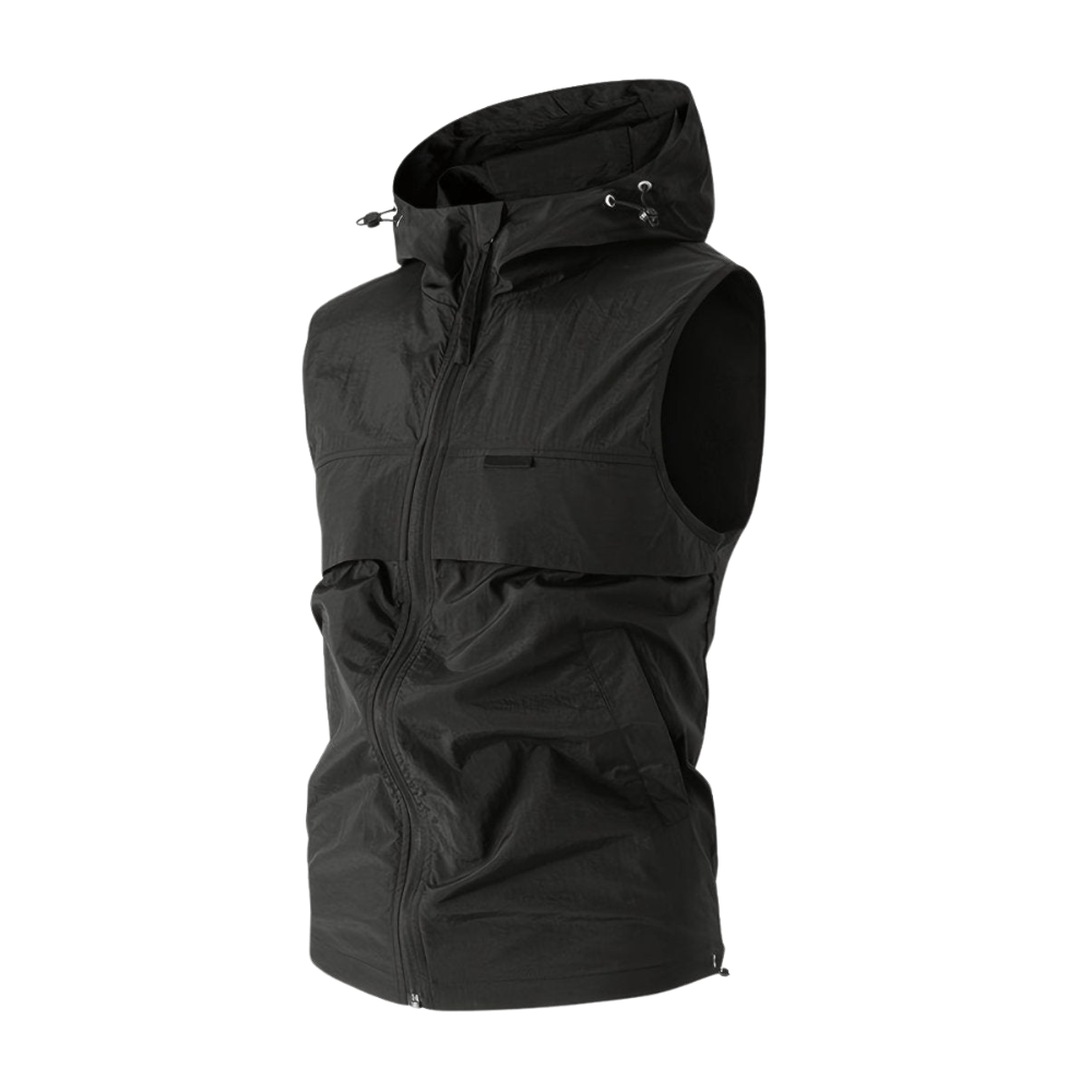Lightweight Hooded Sleeveless Vest