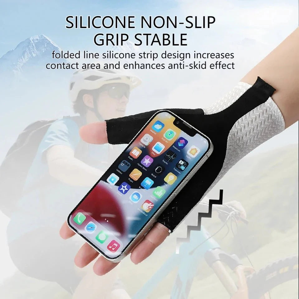 Cycling Gloves Breathable Half Finger Lightweight Non-Slip