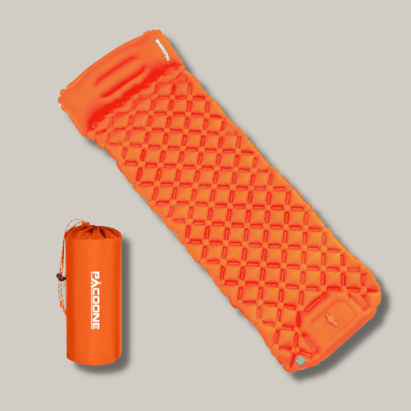 Lightweight Inflatable Sleeping Mat with Built-In Pump