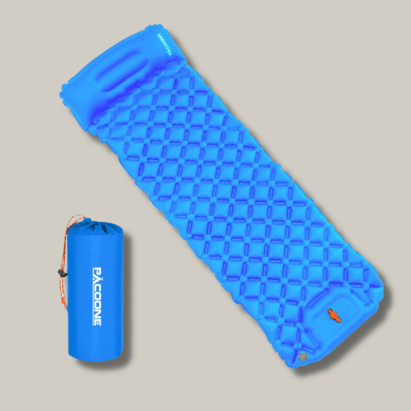 Lightweight Inflatable Sleeping Mat with Built-In Pump