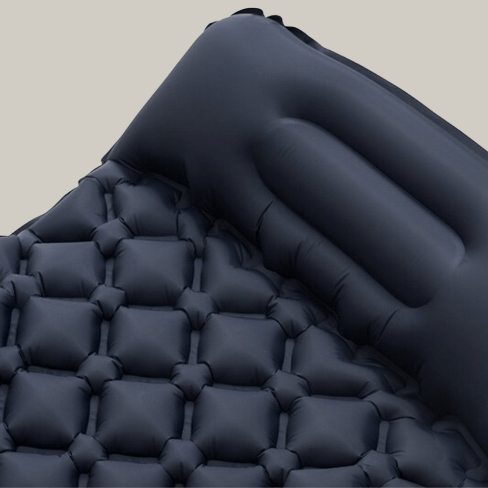 Lightweight Inflatable Sleeping Mat with Built-In Pump