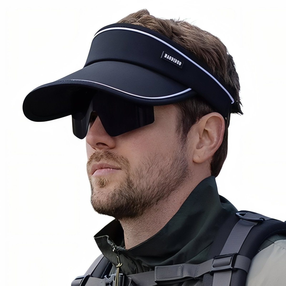 Breathable Hiking Cap with Integrated Visor and Sunglasses