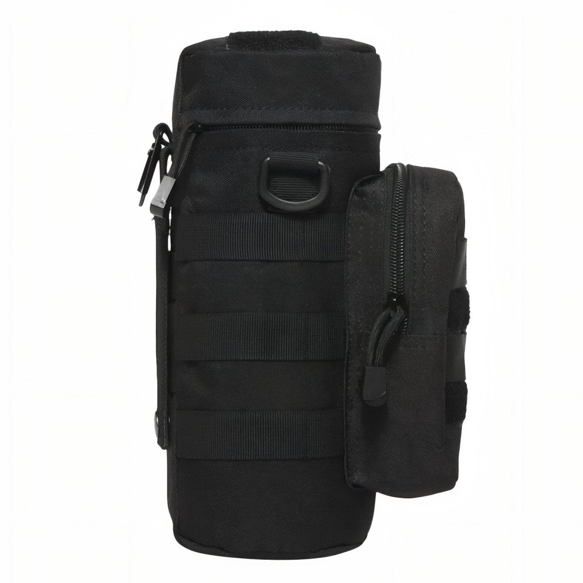 Durable MOLLE Tactical Bottle Holder with Accessory Pocket