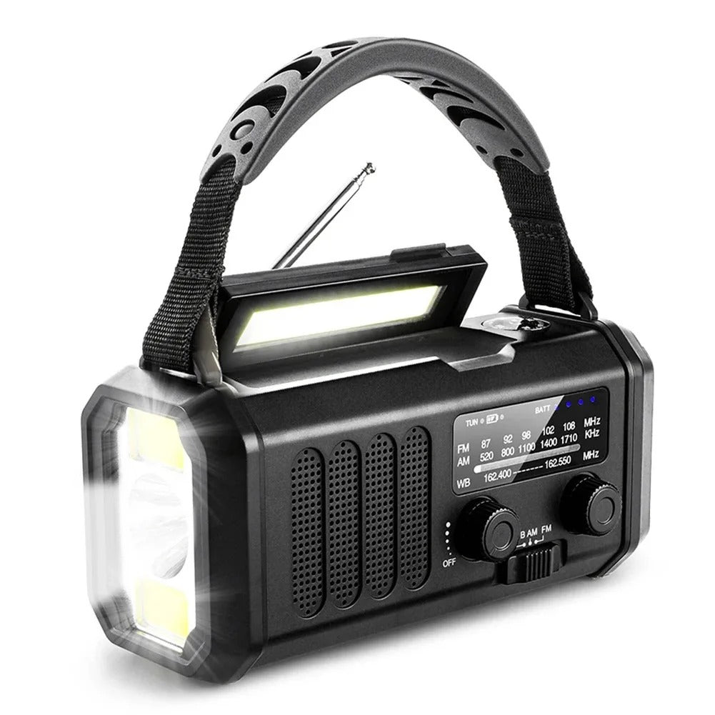 Emergency Radio with Solar and USB Charging
