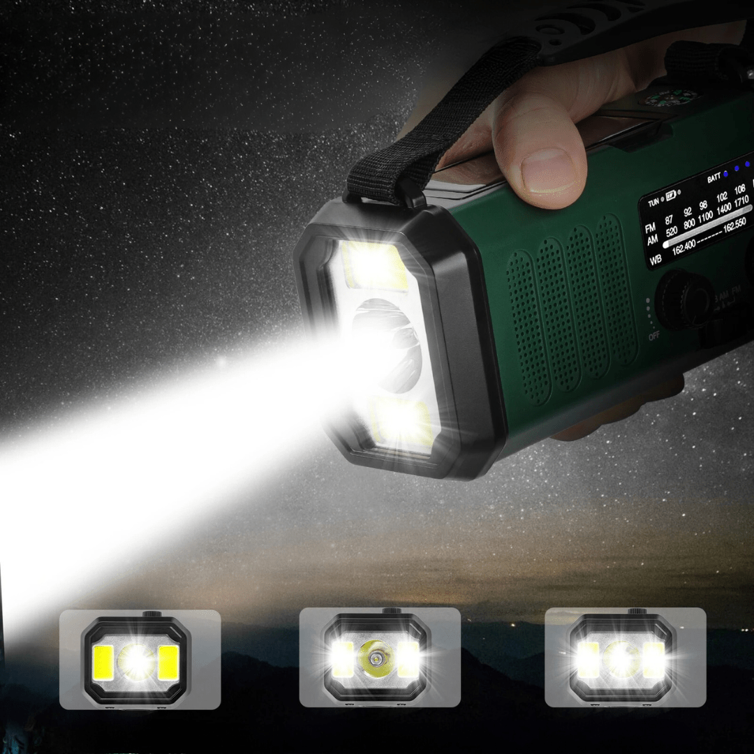 Emergency Radio with Solar and USB Charging