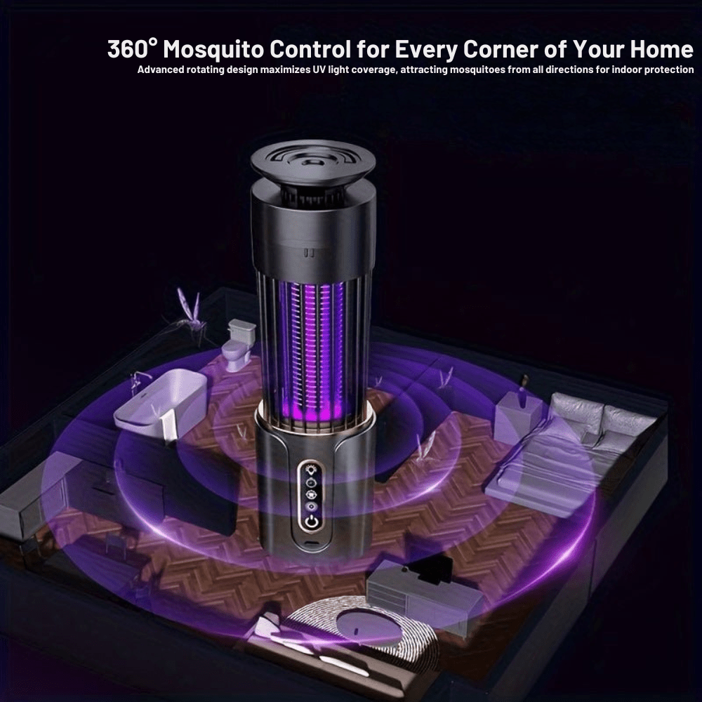 Mosquito Trap Lamp – Lightweight USB-Rechargeable with Dual Light Modes