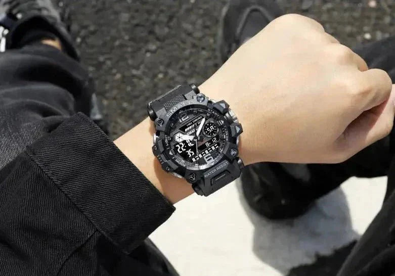 Shock-Resistant Waterproof Outdoor Watch