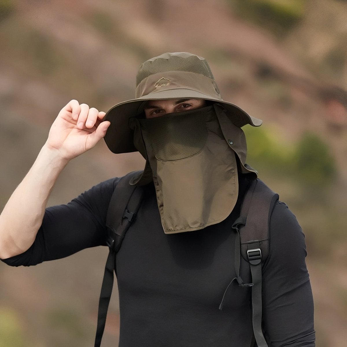 Lightweight Breathable Hiking Hat with Neck Cover