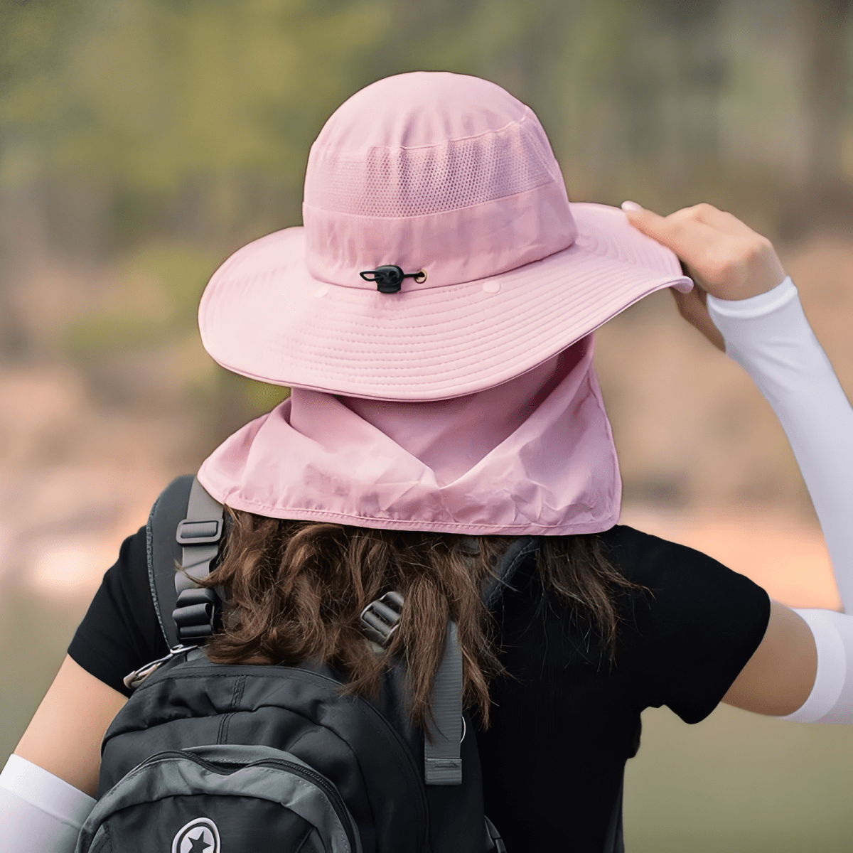 Lightweight Breathable Hiking Hat with Neck Cover