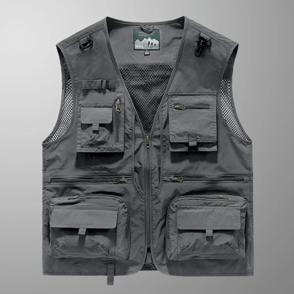 Lightweight Multi-Pocket Mesh Utility Vest