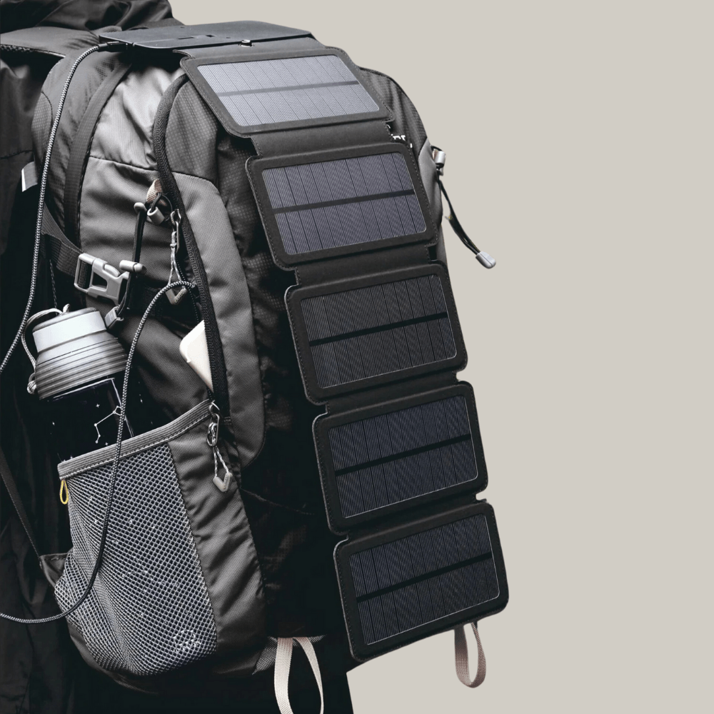 Lightweight Solar Power Bank Charger for Outdoor Use