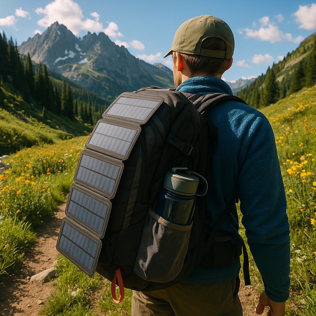 Lightweight Solar Power Bank Charger for Outdoor Use