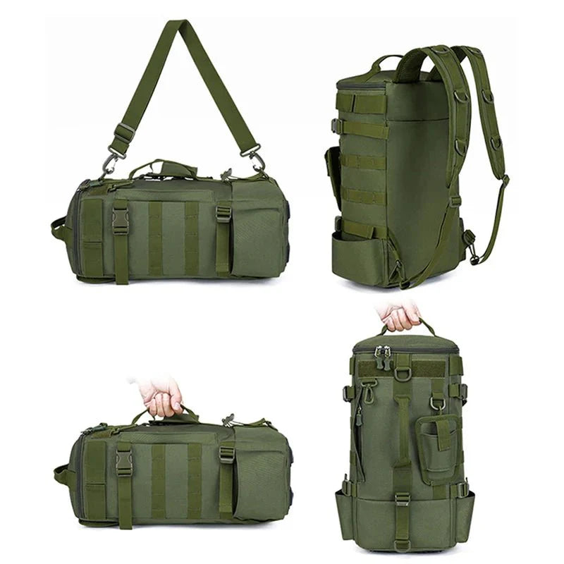 Fishing Backpack Durable Water-Resistant with Rod Holders