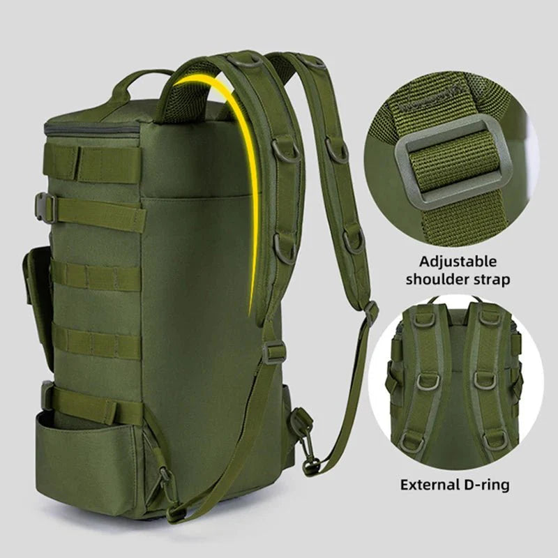 Fishing Backpack Durable Water-Resistant with Rod Holders
