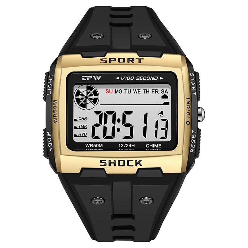 Water-Resistant Digital Hiking Watch with Backlight