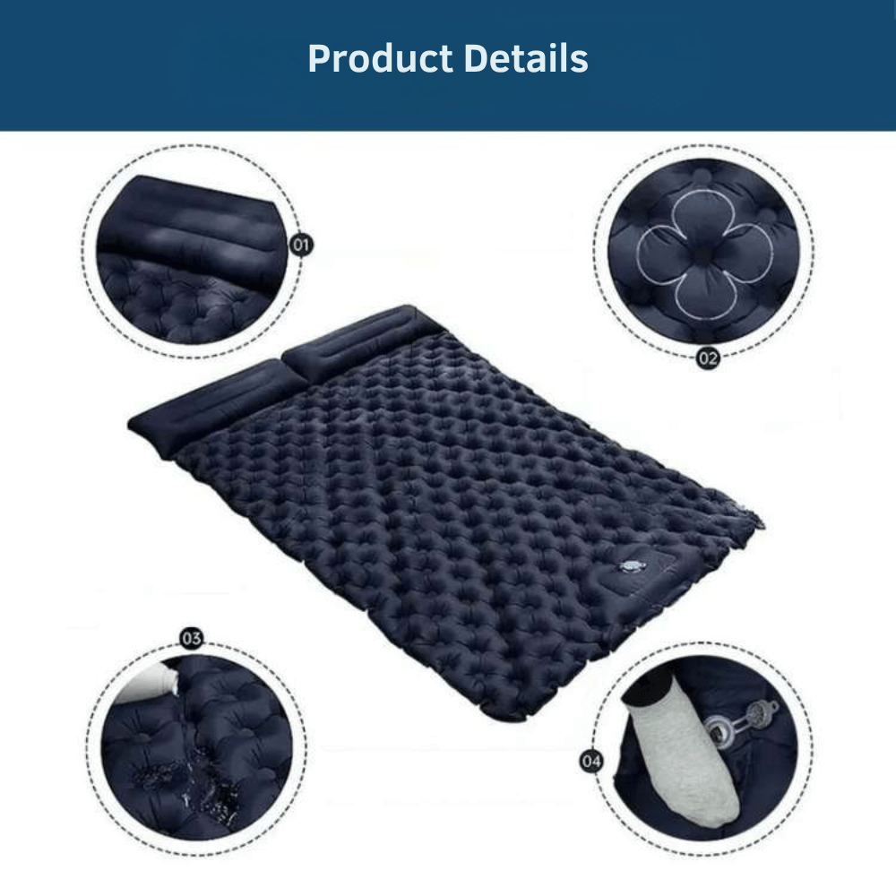 Double Inflatable Camping Mattress – Lightweight and Durable