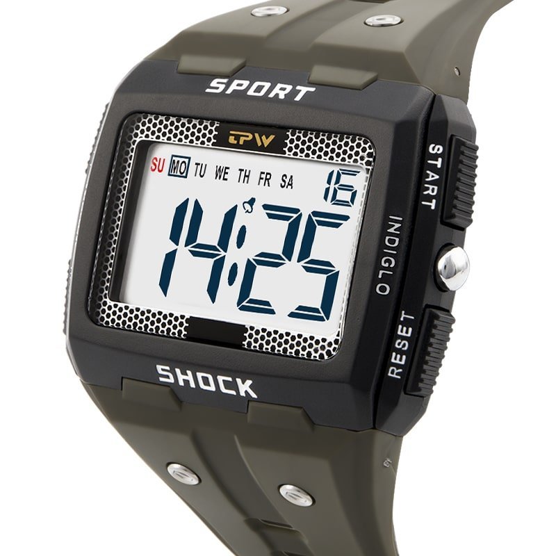 Water-Resistant Digital Hiking Watch with Backlight