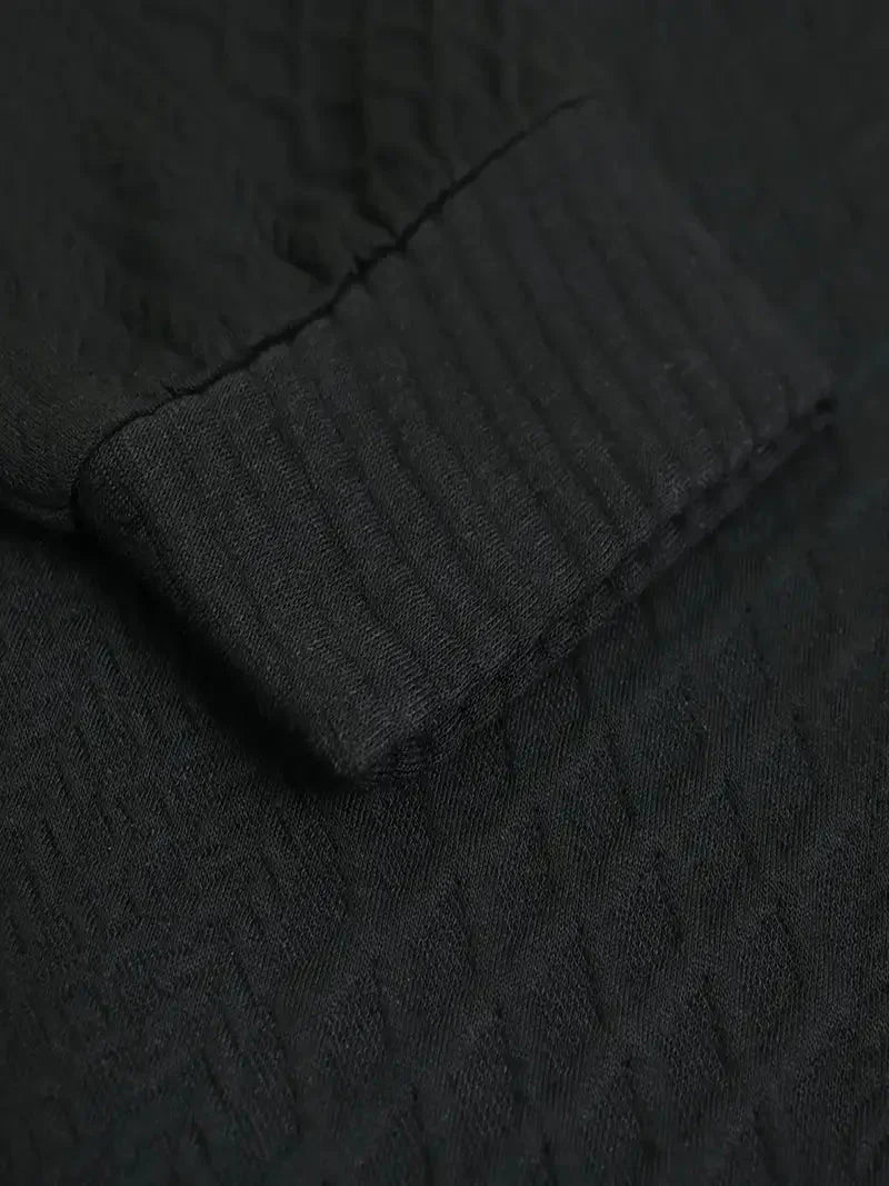 Knitted Outdoor Pullover with Reinforced Patches