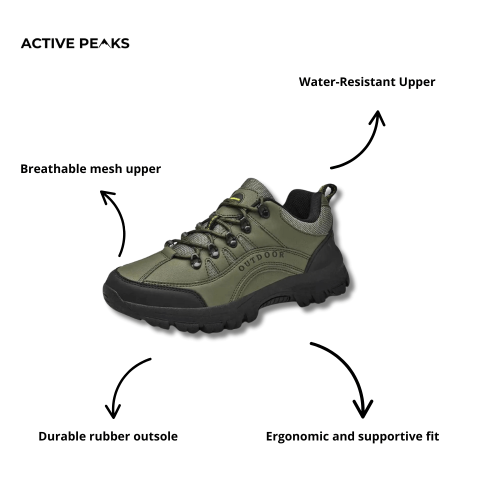 Durable Men’s Hiking Shoes – Water-Resistant Outdoor Trail Footwear