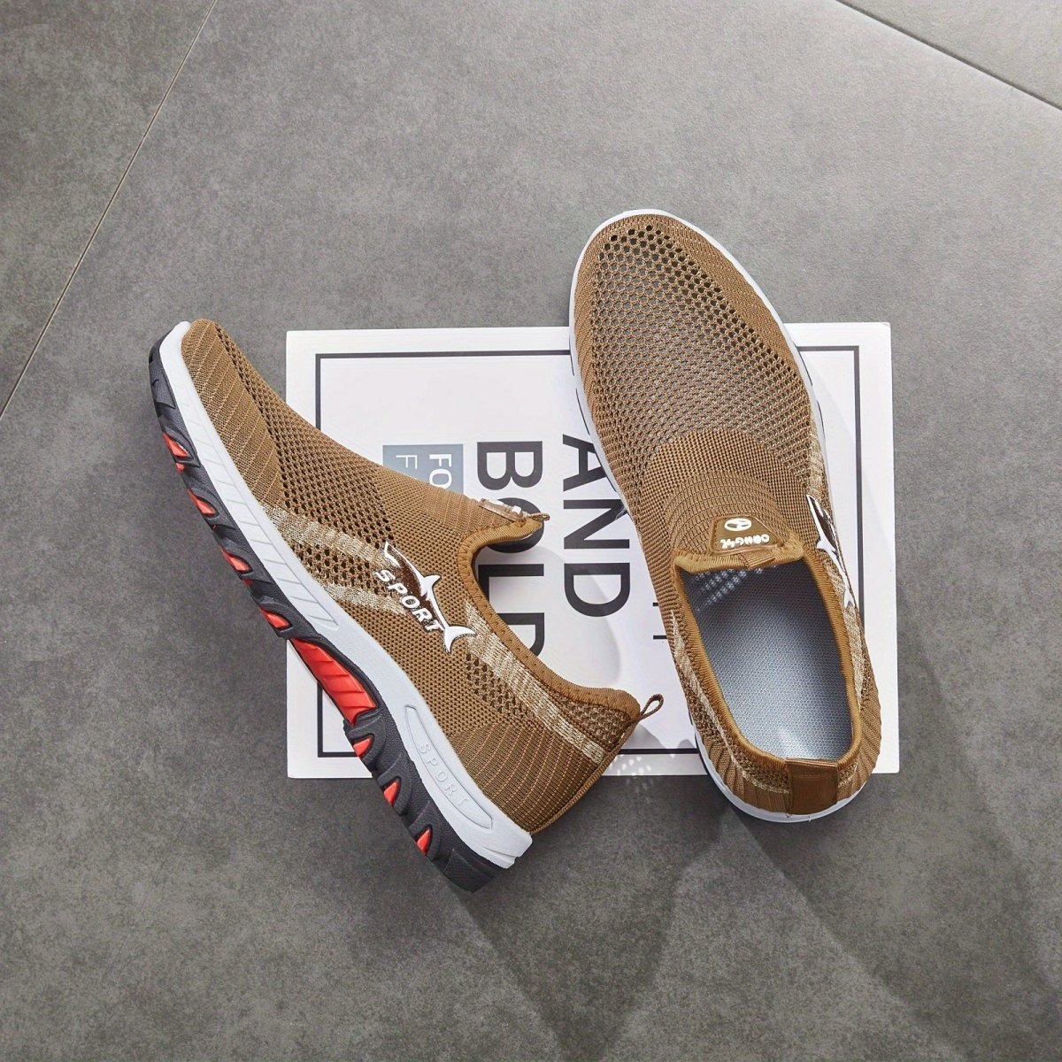 Men's Slip-On Walking Shoes – Breathable Lightweight