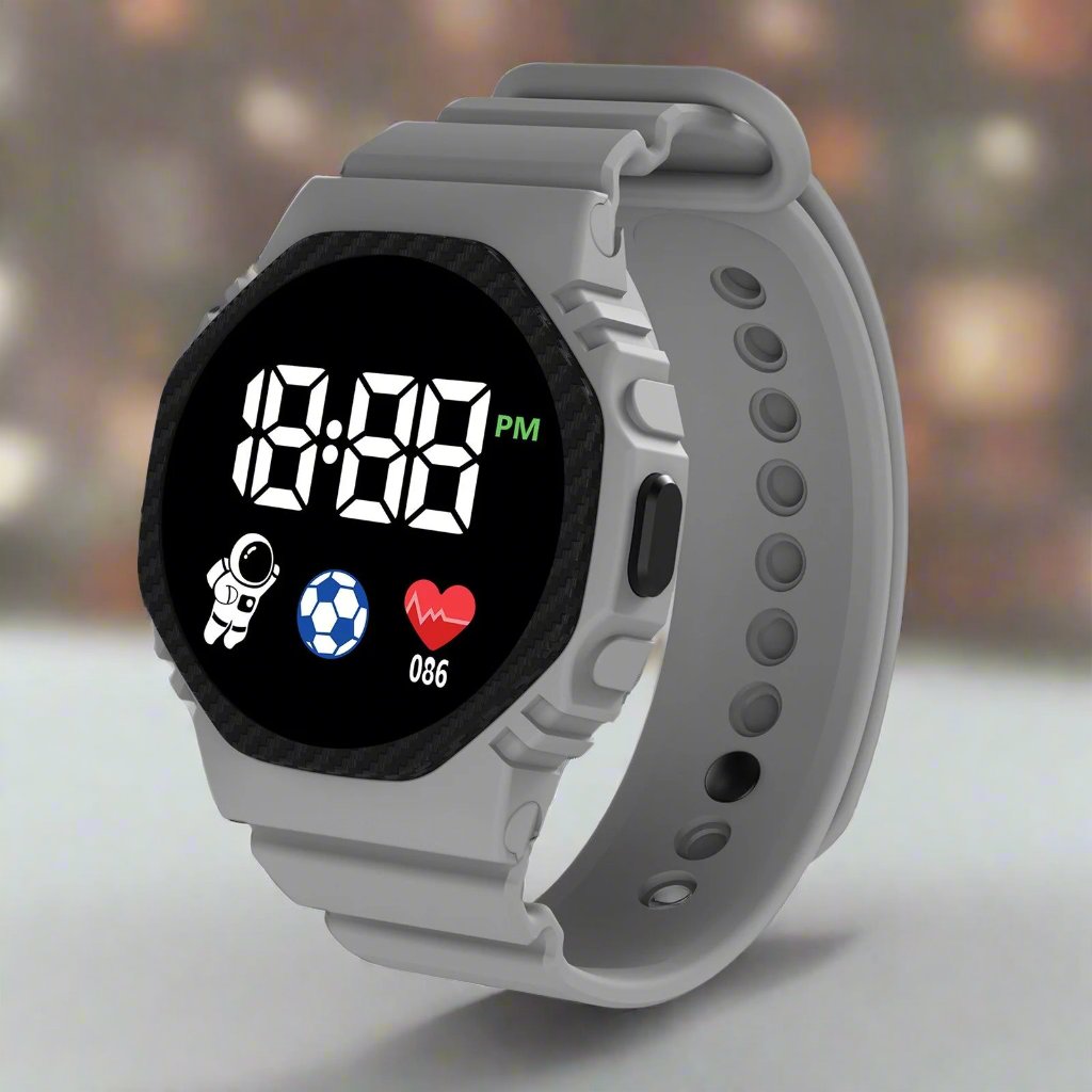 Children’s Waterproof Digital Watch – Durable Outdoor Design