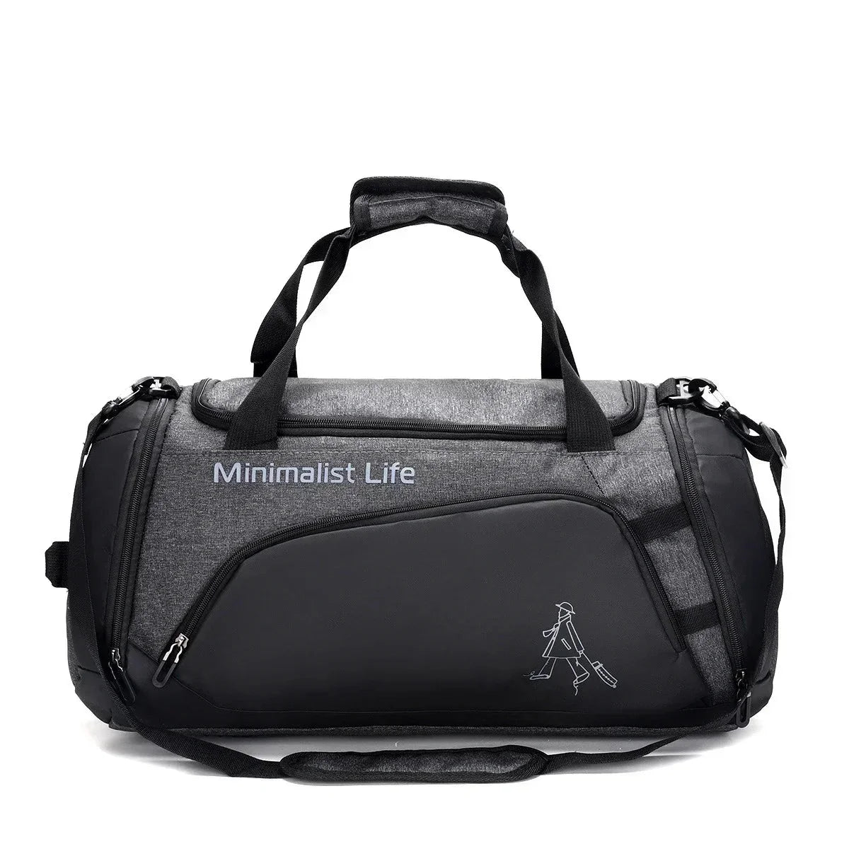 Water-Resistant Training Duffel Bag with Multiple Compartments