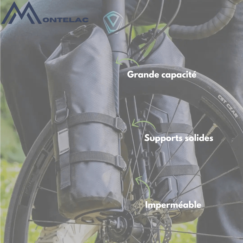 Water-Resistant Front Fork Bike Panniers – Durable Storage