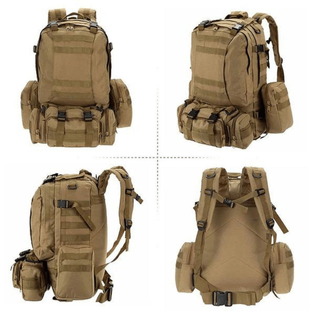 Water-Resistant and Rugged 50L Tactical Backpack
