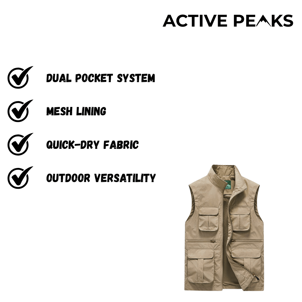 Lightweight Travel Vest – Multi-Pocket & Quick-Dry