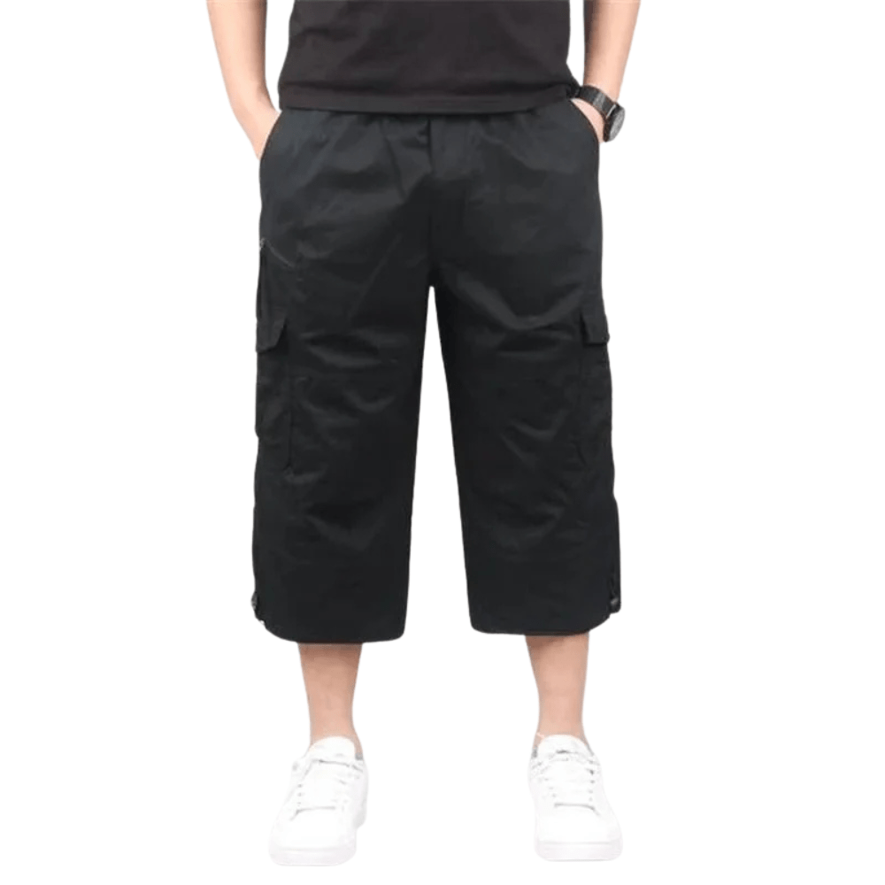 Lightweight Loose-Fit Cargo Shorts with Multiple Pockets