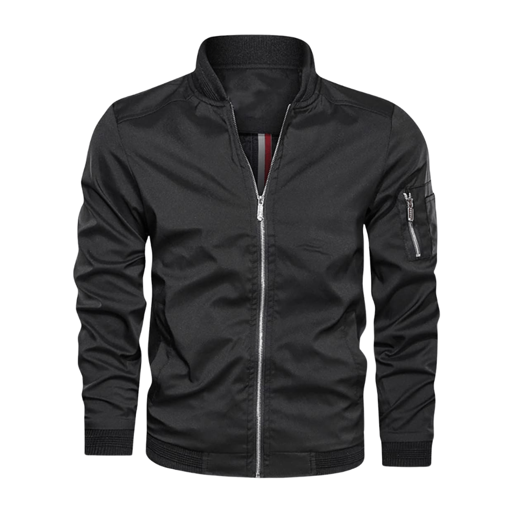 Lightweight Wind-Resistant Bomber Jacket