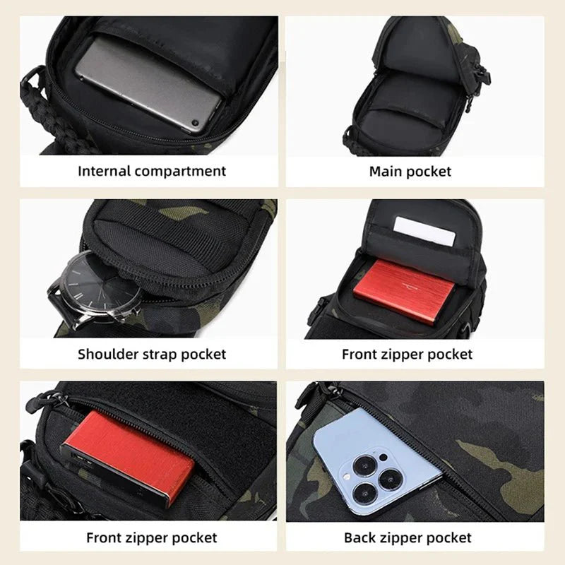 Tactical Chest Pack with MOLLE System – Lightweight & Versatile