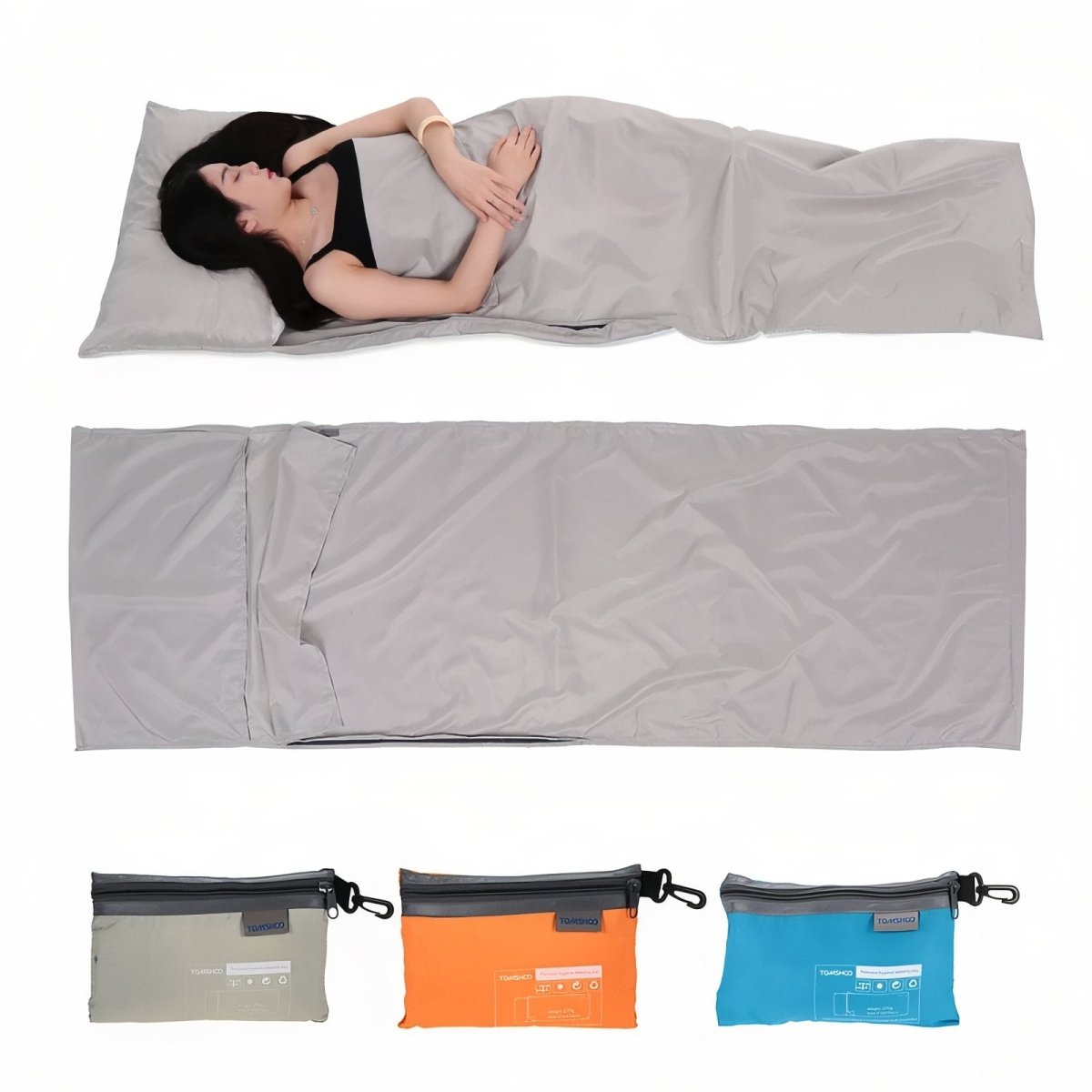 Lightweight Breathable Sleeping Bag Liner for Camping and Trekking