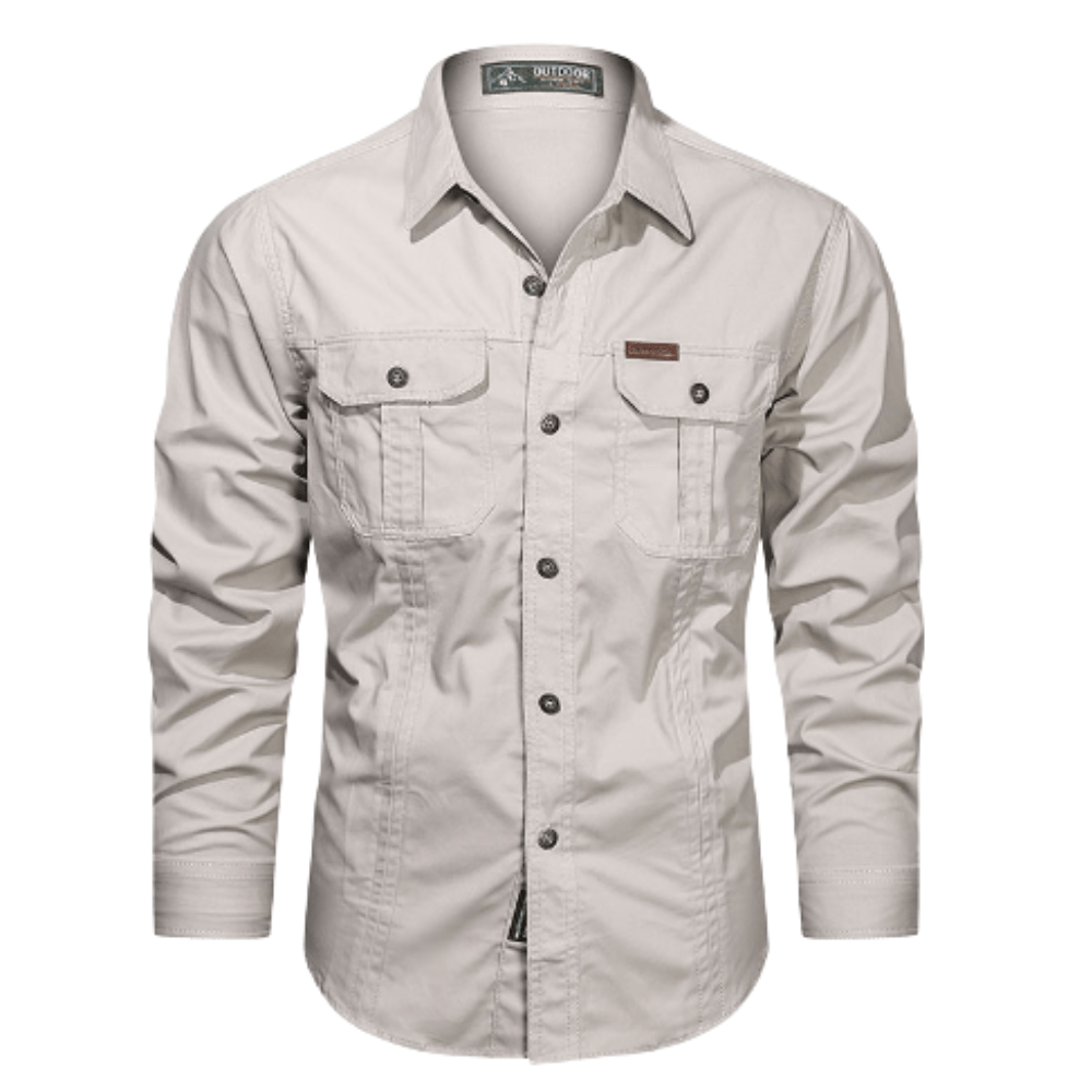 Lightweight Durable Long-Sleeve Outdoor Shirt for Men