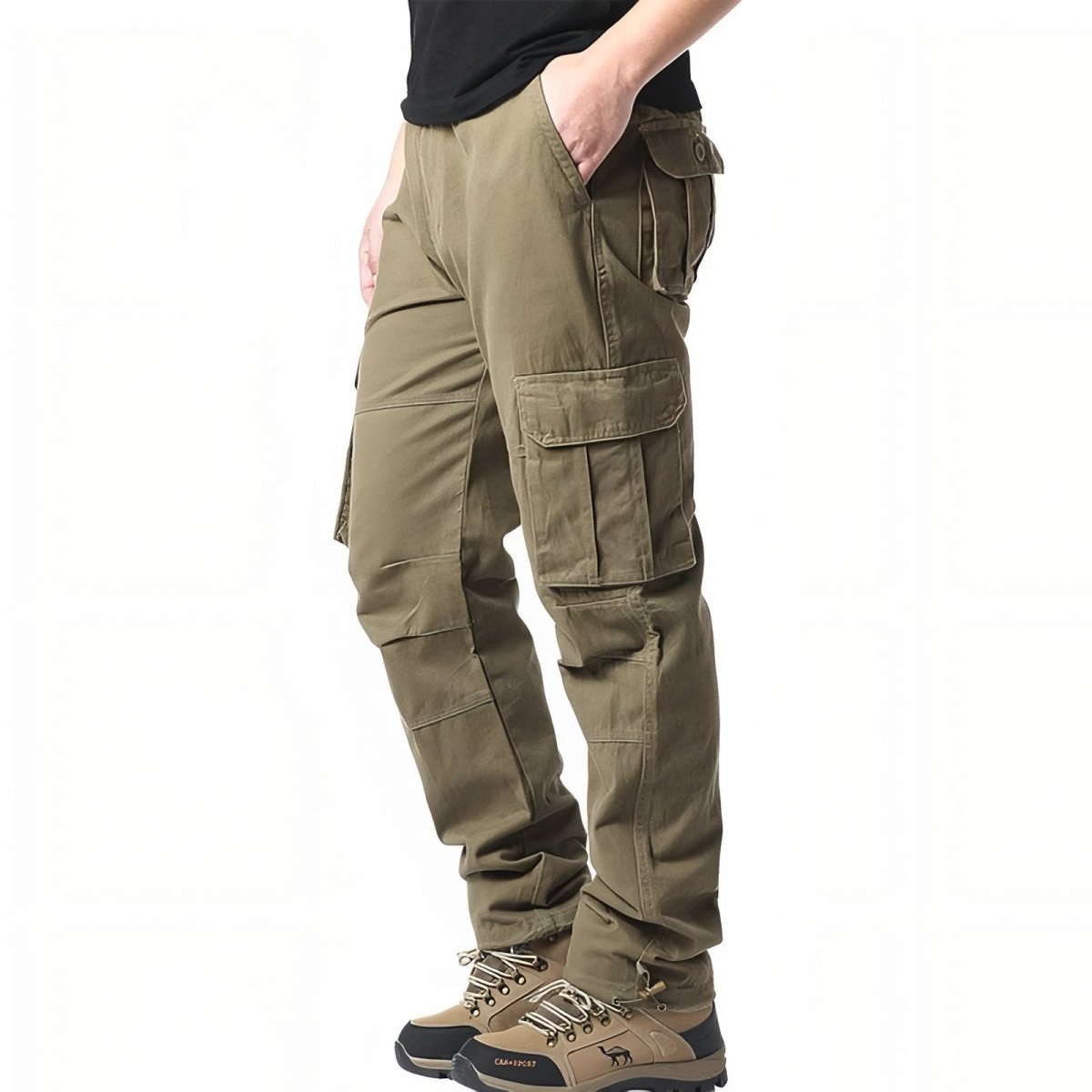 Breathable Hiking Trousers with Cargo Pockets
