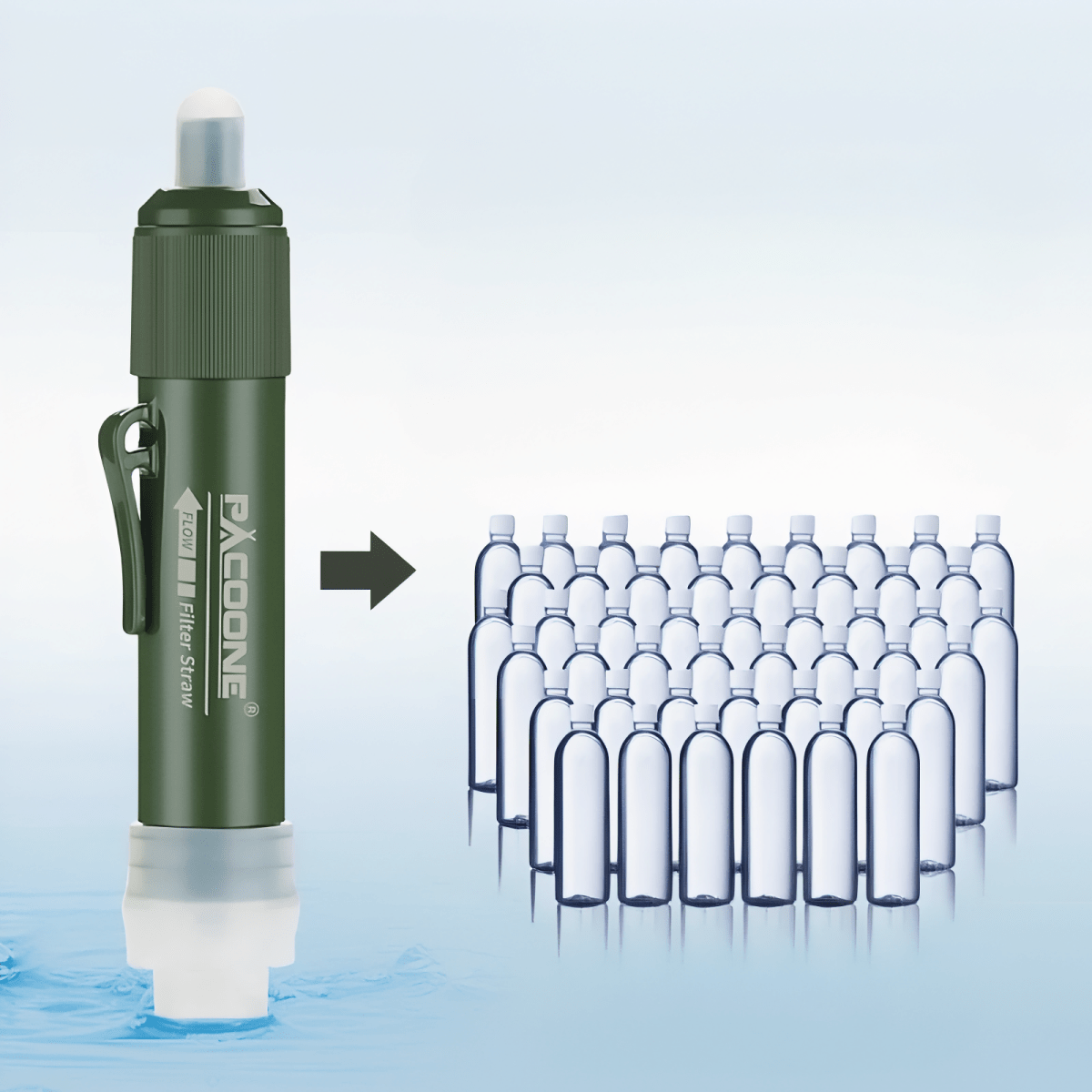 Lightweight Compact Water Filter for Hiking and Camping