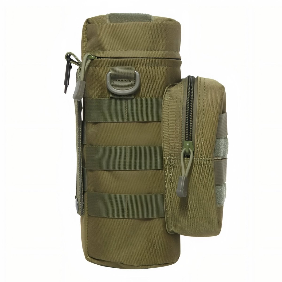 Durable MOLLE Tactical Bottle Holder with Accessory Pocket