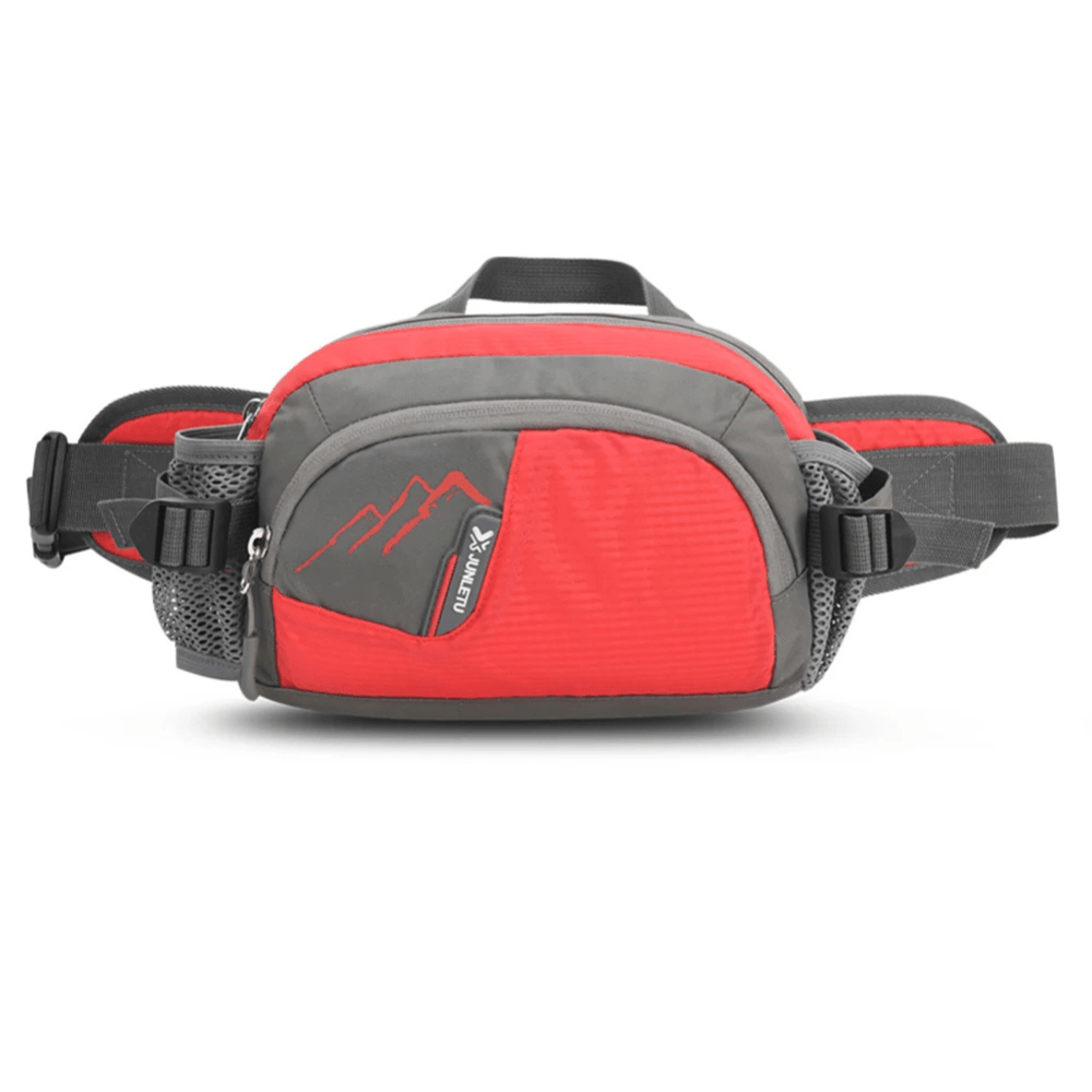 Water-Resistant Running Waist Bag with Bottle Holder