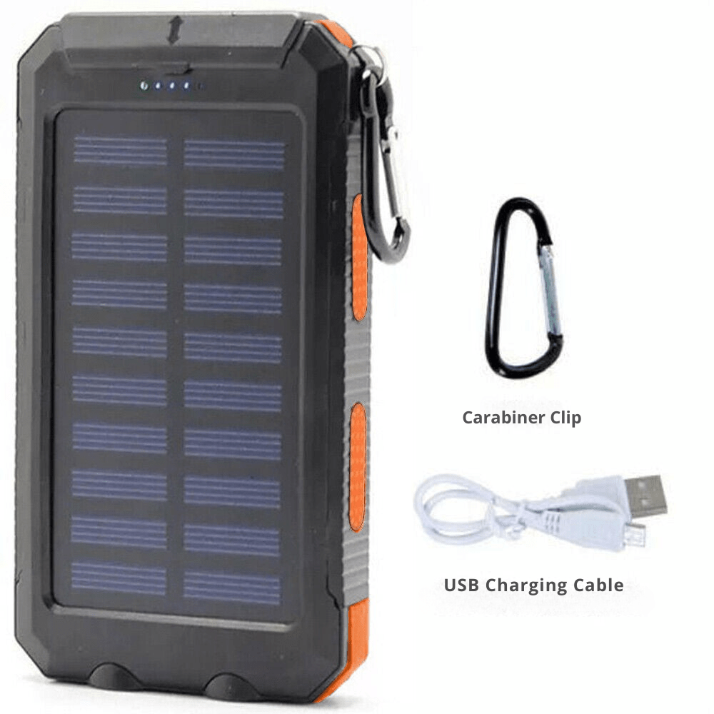 Solar Power Bank Waterproof Shockproof 10000 mAh