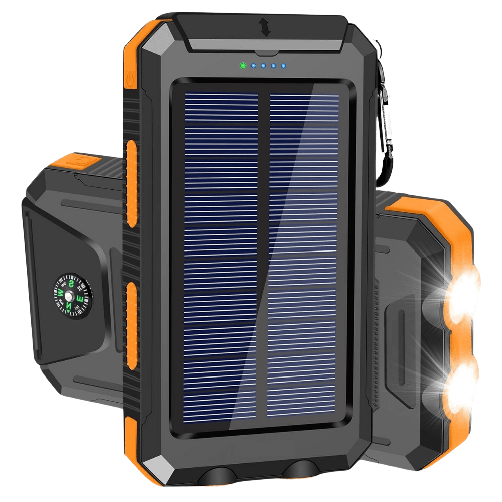 Solar Power Bank Waterproof Shockproof 10000 mAh
